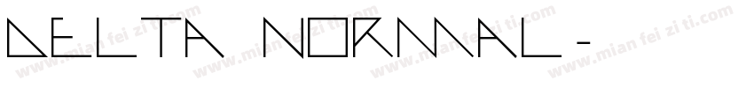 Delta Normal字体转换